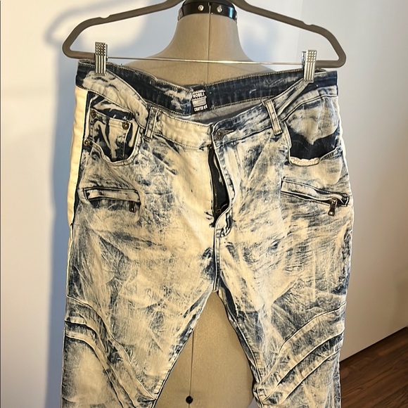 Nobel Jeans Other - ❤️❤️❤️ Blue and White Distressed Jeans with Vintage Appeal